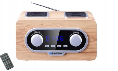 Blaupunkt PP5.2CR radiopspelare bärbar radio retro FM/MP3/USB-port/AUX-ingång/batteridriven