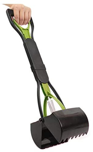 Poop Scooper 23 60cm for Large and Small Dogs, Metal Pooper Scooper Set with Rake and Tray for Easy Pickup