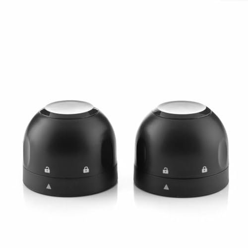 InnovaGoods® Set de tapones para botellas Champán, tapones para botellas, tapa de botella de vino reutilizables para Botellas de Cava, Prosecco, Tapón de Champán - 2uds Negro