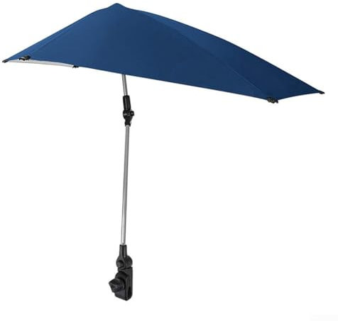 EasyByMall Angelstuhl-Regenschirm, Sonnenschutz, Überdachung, Angelschirm mit Neigung, Schirm mit 50 UPF, Unterstand für Strandkörbe, Wie abgebildet