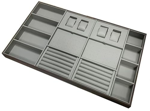 Vassoi organizer per gioielli, inserti porta anelli e orecchini per armadio e cassettiera, ideale per un'organizzazione ordinata