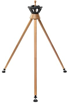 Atlas All Handpan Tripod Extendable Wooden Stand with Adjustable Legs and Magnetic Scratch-Resistant Base, Professional Handpan Stand