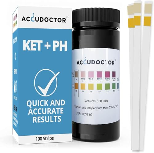 100 Accudoctor Bandelettes de Santé Test 2 indicateurs Cétones