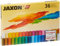 Honsell 47436 - Jaxon Ölpastellkreide, 36er Set im Kartonetui, brillante, lichtechte Farben, ideal für Künstler, Hobbymaler, Kinder, Schule, Kunstunterricht, frei von Schadstoffen