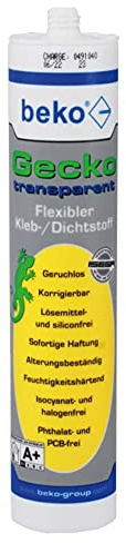 beko Gecko Flexibler Kleb-/Dichtstoff transparent 290 ml 245 310 0