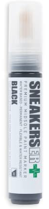 SNEAKERSER Premium Sneaker Midsole Paint Pen/Marker - Black 10mm Chisel Tip for Sneakers, Trainers, Shoes and Footwear - Sneakers ER