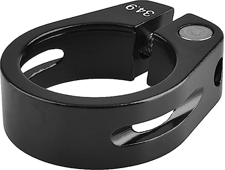 TRIWONDER Collier de Selle de Vélo 25,4mm 28,6mm 31,8mm 34,9mm Pince Clip de Tube Siège Fixation Serrage pour Tige de Selle VTT Vélo de Route (01 Noir, 34,9mm)