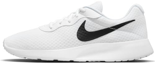 Nike Herren Tanjun Sneaker, White/Black-Barely Volt, 43 EU