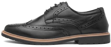 Hush Puppies Verity Brogue - Uniforme Scolastica, Black,