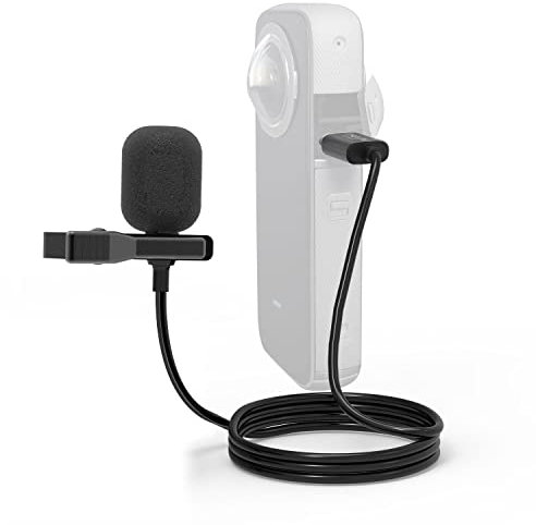 Cubilux MLC-6 Microphone Compatible with Insta360 ONE X2/X3 and ONE RS 1-Inch 360