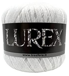 Tre sfere Cotone Lurex (38 - BIANCO)