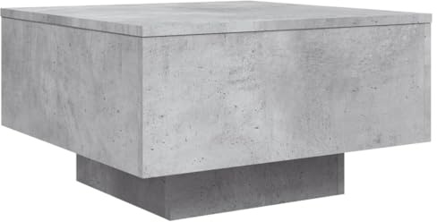 vidaXL Tavolino da Salotto Grigio Cemento 55x55x31cm Legno Multistrato