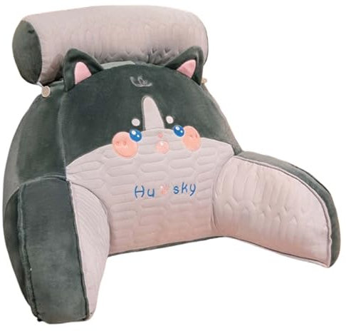 BUNQQF Lesekissen für Erwachsene im Bett - Bettkissen zum Sitzen im Bett,Bequemes Kissen mit Armlehnen zum Lesen, Fernsehen, Arbeiten am Laptop, Faulenzen