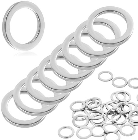 30 Pièces Rondelles pour Gonds de Porte, M10 Inox Rondelles Metal, Rondelle en 304 Acier Inoxydable, Rondelle Plate Convient aux Portes, Vélos, Accessoires de Machines