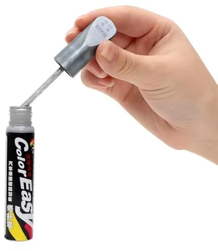 GoodTradeHub Retouche Peinture Voiture, Stylo - Pinceau Réparation des Rayures Auto, Carrosserie (Argenté)