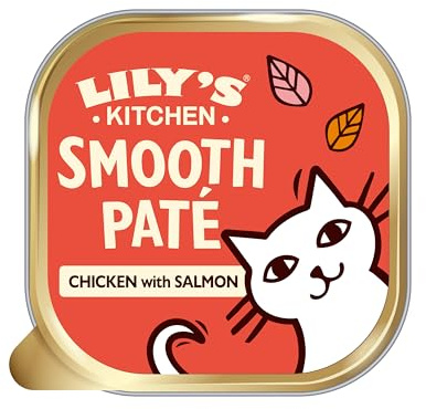 Lily's Kitchen Paté Morbido con Pollo per Gatti Adulti – Cibo Umido Naturale, Senza Cereali, Ricco di Carne (19 x 85 g)
