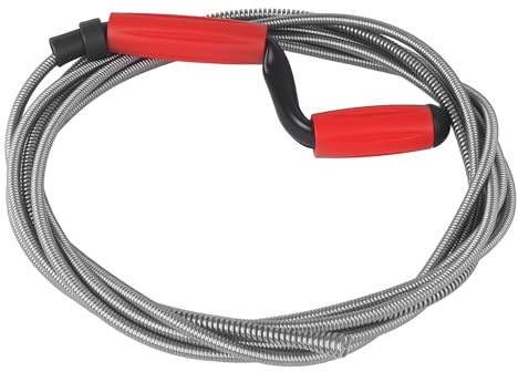 Cable Desatascador Tuberias,6 Metros x 5mm Manguera Desatascador Tuberias, Tubo Espiral Universal de Limpieza, Tubo Espiral,para Cocinas y Baños, Elimina Obstrucciones Difíciles
