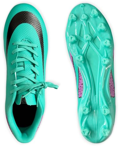 IFIKK Herren Hochschaft Fußballschuhe, Farbenfrohe Designs mit Stylischem Detail, Anti-Rutsch-Sohlen für Kunstrasen, Perfekt für Training und Fußballspiel