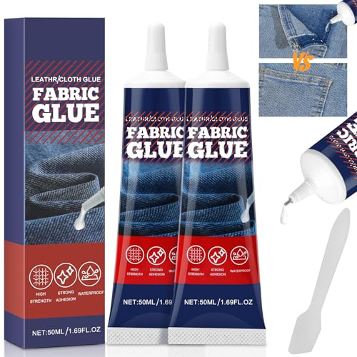 Colla per tessuti, colla per tessuti, impermeabile, trasparente, per tessuti, vestiti, progetti di artigianato, tappezzeria, tessuti, riparazione bambole, feltro e segni