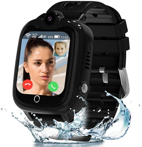 ELEJAFE 4G Reloj Inteligente Niño, IP68 Smartwatch Niño con GPS y Llamadas