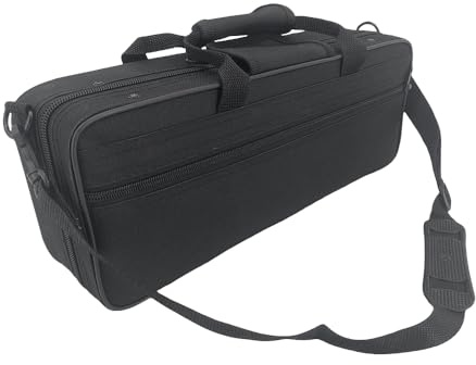 ModouString E Flat Clarinet Case - 600D Oxford Fabric Durable Carrying Case with Thick Foam Padding, Adjustable Shoulder Strap, Sturdy Handle & Zipper Closure