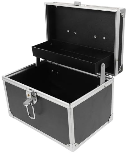 WOONEKY Tool Organizer Box Waterproof Small Foot Therapy Portable Storage Case 24X16X16Cm with Sturdy Handle for Salon Spa Use