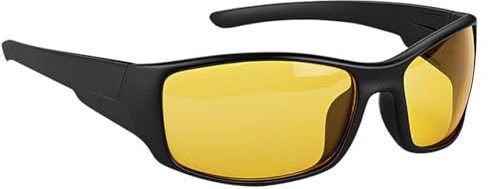 DiULi Clip Lunettes Conduite de Nuit pour Homme Femme, Lunette Vision Nocturne Anti Éblouissement avec Verres Jaunes Polarisés, UV400, Surlunettes pour Personnes Portant des Lunettes de Vue