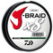Daiwa Unisex-Erwachsene Braided LINE J-BRAIDX8 geflochtene Schnur, merhfarbig, 20 lb