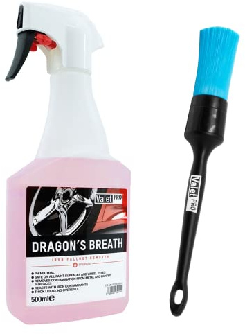 1 set ValetPro Dragon's Breath 500 ml – RIM Pure + 1 ValetPro svart handtag rengöringsborste