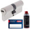 ToniTec Set aus ABUS Schließzylinder Türzylinder als Doppelzylinder EC660 GS gleichschließend inkl. 3 Schlüssel je Bestellung mit Sicherungskarte Größe 30 30mm + ToniTec Pflegespray