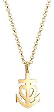 Elli Halskette Damen mit Anhänger Herz Anker Kreuz in 925 Sterling Silber