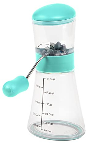 Prepworks by Progressive Nut Chopper with Non-Skid Base, Turquoise