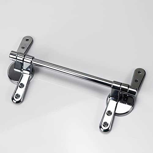 Fanmitrk Toilet Seat Hinge-Zinc Alloy Connecting Rod Toilet Seat Hinge,Replacement Hinge with Fittings and Repair Parts, for Most Seat (XHJLG)