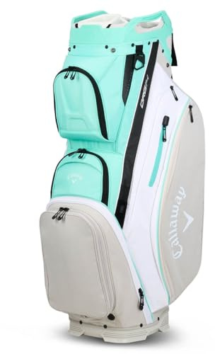 Callaway Golf ORG 14 Cartbag 2024, Aqua/Weiß/Silber