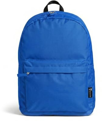 TECHMADE Zaino Scuola/Casual Unisex Multifunzionale 30x15x40 cm – IDEALE PER: Lavoro, Scuola, Ufficio, Tasche, Tempo Libero, Tasche Multiple e Cerniere Resistente - Poliestere 600D PVC (Blu)