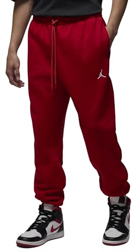 Nike Jordan Pantaloni da Uomo in Fleece Brooklyn Rosso Taglia S Codice FV7277-687