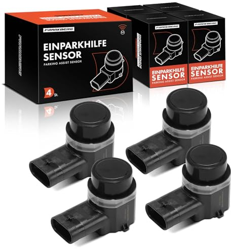 Frankberg 4x Parking Assit Sensor 3-Pin Front Axle Rear Axle Compatible with Golf Plus 521 5M1 A3 Cabriolet 8P7 A3 8P1 T.i.g.u.a.n 5N P.a.s.s.a.t 362 Replace# LR024299