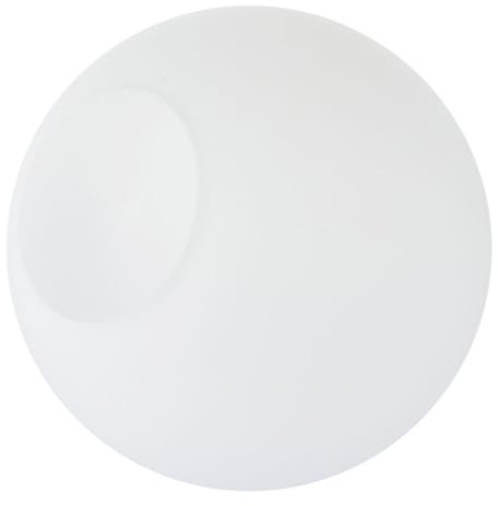 Frosted Glass Lamp Shade White Round Spherical Hanging Cover | Glass Craft Pendant Lamp Shade Ceiling, Decorative Diffuse Lighting, Easy to Remove and Install