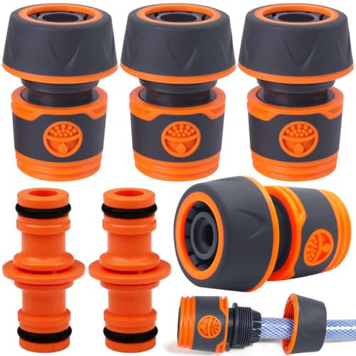 Kit de raccordement de tuyau pour tuyau de jardin, diamètre 3/4 (19 mm), ensemble de 4 pièces pour l'extension de tuyau.
