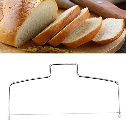 RASTKY Tagliatorte, Strato di Filo a 8 Ingranaggi in Acciaio Inossidabile con Staccabile per Utensili da Forno per Tagliare Accessori da (Un filo)