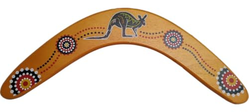 Alipis Bumerán de Madera Volador 33x2.5x0.5 Cm para Adultos, Juguete Deportivo para Lanzar y Atrapar al Aire Libre, Bumerán de Vuelo Regresando Adecuado para Juegos Familiares