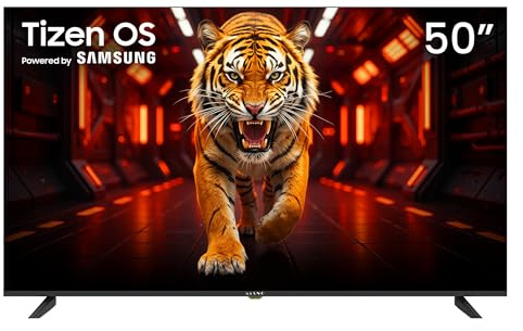 KIANO Elegance Smart TV LED 50 Pouces (126 cm) 4K UHD avec TIZEN OS (Powered by Samsung), Dolby Audio, Triple Tuner DVB-T2/C/S2, 3× HDMI, Enregistrement USB PVR, Wi-FI