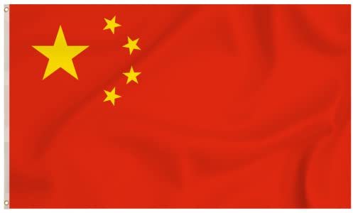 Storm&Lighthouse China Flag Chinese Flag Asian Flags 5ft x 3ft with Eyelets