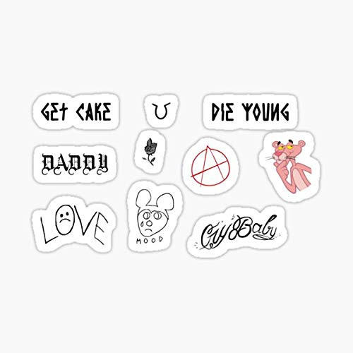 Lil Peep Tattoo Sticker Set - Graphic for Auto, Wall, Laptop, Cell, Truck Windows and Cars