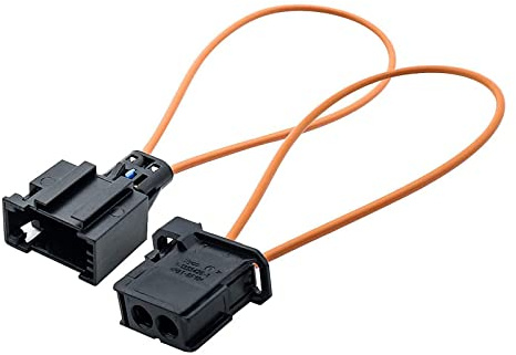 Xfaiz La maggior parte dei loop in fibra ottica, confezione da 2 adattatori ottici universali femmina e maschio, cavo bypass per radio e audio, Mercedes, BMW, VW, Audi, Porsche, SOS Fix (13,5 cm)