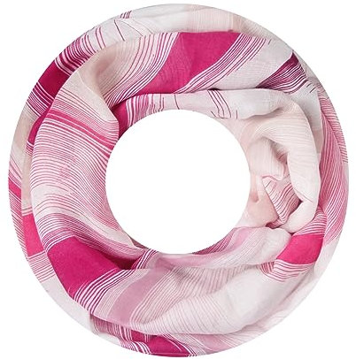 Majea Damen Loop Schal Schlauchschal Halstuch (880023) (pink 22)