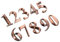 PATIKIL House Numbers 3D Mailbox Numbers 0-9 for Outside, 10Pcs Door Address Large Numbers Letter Self Adhesive for House, Apartment Office, Hotel Room, Mailbox Sign, Bronze