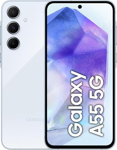 Samsung (A556 Galaxy A55 Dual 5G 256GB 8GB RAM (Ice) Blue