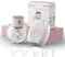 Wearable Breast Pump, Olfjurk Wearable Breastfeeding Pump with Touchscreen LCD Display 4 Modes & 6 Levels, Includes Insert Size:17mm,19mm,21mm (One Pack)