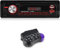 NHOPEEW 1 Din Autoradio - Auto Radio avec Double Bluetooth 5.1 FM - Radio Bluetooth Voiture Support Chapiteau Lumière Colorée - U Disk/AUX in/TF Card Play